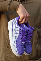 Кроссовки мужские Nike Air Force Skeleton Purple кроссовки найк аир форс мужские кросівки nike