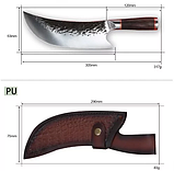 Ніж кухонний ручний ківки YAMY&CK LZJ-18, фото 2