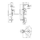 Набір кранів для дому Kroner: душова система ESG063, змішувач для кухні ESG035 та для раковини ESG010, фото 3