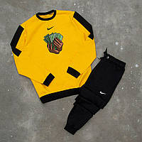 Спортивный костюм мужской Nike Money желтый бирюзовый | осенний весенний демисезонный Найк | Свитшот + Брюки