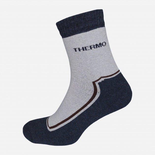Шкарпетки Лео Thermo Alaska махра 42-44 Сірий/Бежевий
