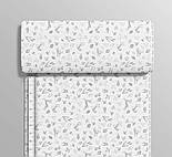 Тканина бязь "Маленькі лісові звірятка сірого кольору" на білому тлі № 1251, фото 8