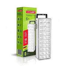 Світлодіодний акумуляторний світильник EUROLAMP 30 SMD 6W 6500-7000K (EM-30SMD/6W)