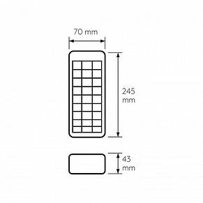 Світлодіодний акумуляторний світильник EUROLAMP 45 SMD 9W 6500-7000K сонячна батарея (EM-45SMD/9W(S)), фото 5