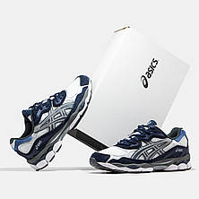 Чоловічі кросівки Asics Gel-NYC Blue Cream Steel Grey 1201A789-100, фото 3