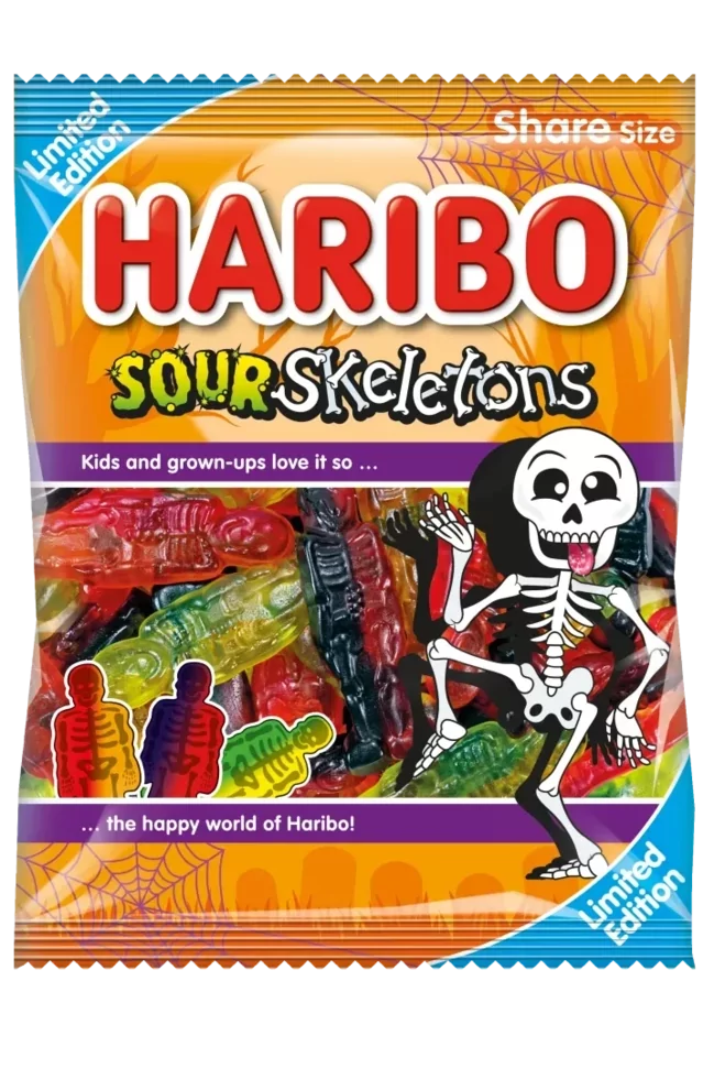 Желейні цукерки Haribo Sour Skeletons 160 g