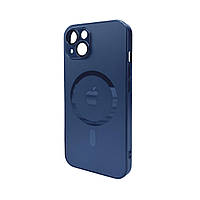 Чохол для смартфона AG Glass Matt Frame Color MagSafe Logo for Apple iPhone 13 Navy Blue