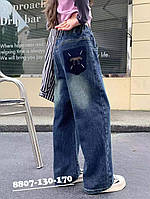 Детские джинсы палаццо для девочки