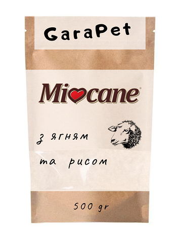 Тестпак сухого корму для собак середніх і великих порід Morando Miocane з ягням та рисом 500 g