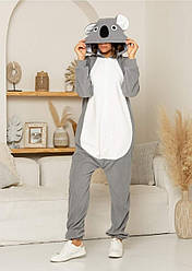 Кігурумі Коала костюм з флісу сірий (розміри на зріст від 181 до 200+ см)