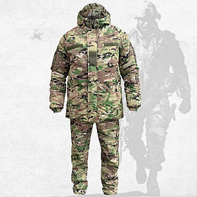 Тактичний зимовий армійський костюм водозахисний, чоловіча зимова форма ЗСУ камуфляж мультикам 56