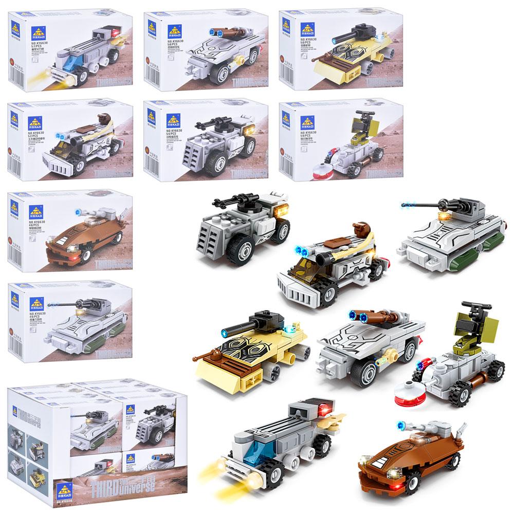 Конструктор військова техніка, від 48 деталей, 16 шт (8 видів) у дисплеї 6630#1-8, фото 1