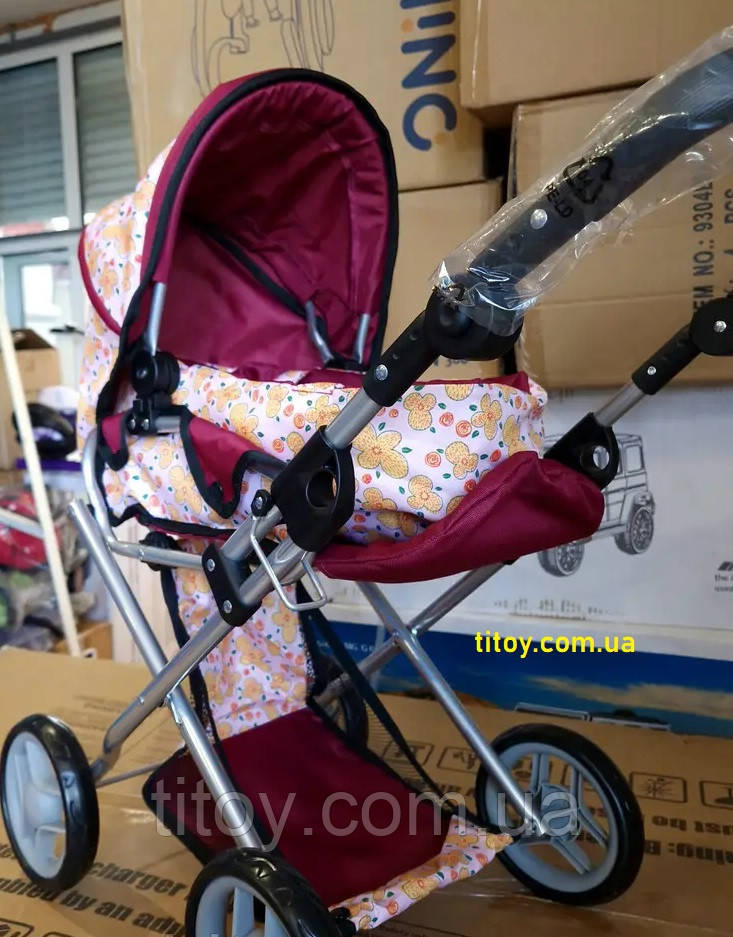 Детская Коляска, игрушечная коляска для куклы 9346 Квіточка - фото 1 - id-p1848034898