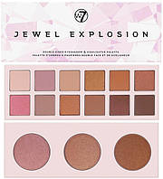 Палетка тіней для повік і хайлайтерів W7 Jewel Explosion Face and Eyeshadow Palette (1258354-2)