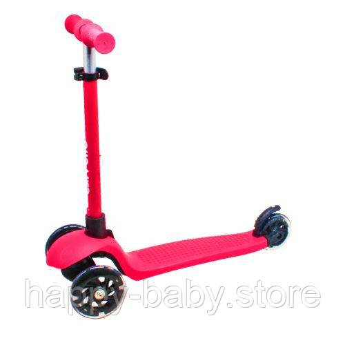 Самокат триколісний "Carrello" (рожевий)