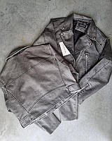 Женская демисезонная куртка косуха MustHave из эко кожи черная размеры S-L