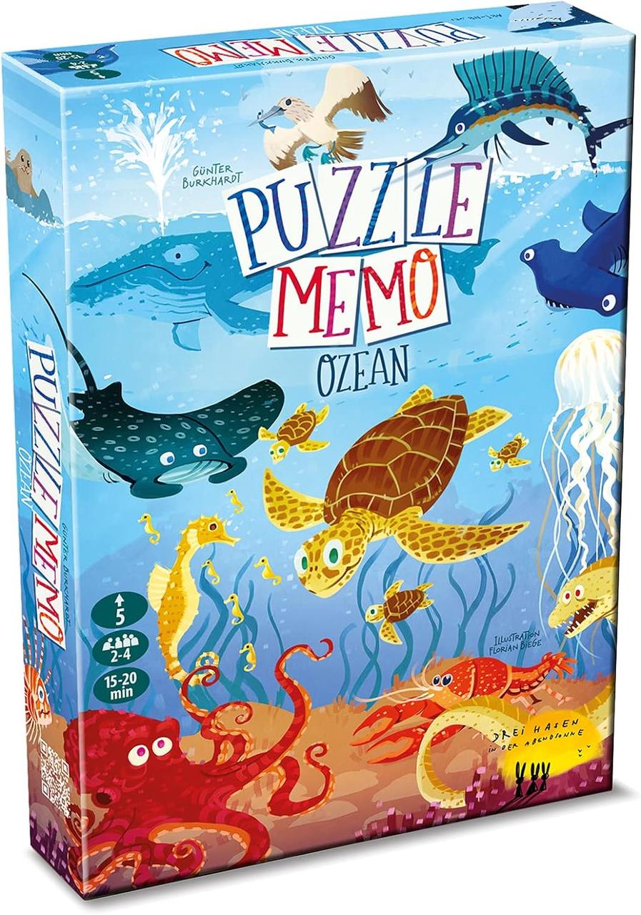 Drei Hasen in der Abendsonne GmbH Puzzle Memo - Ocean - Дитяча/Сімейна гра