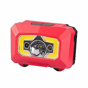 Світлодіодний ліхтар EUROLAMP налобний 3W COB Red Light 3хААА червоний (HL-3W(red)), фото 3