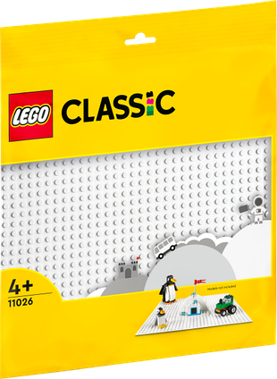 Конструктор Базова пластина білого кольору Lego 60376