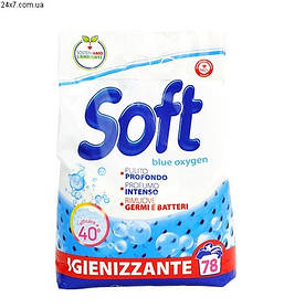 Пральний порошок Soft дезинфікуючий Блакитний кисень 3,9 кг 78 прань