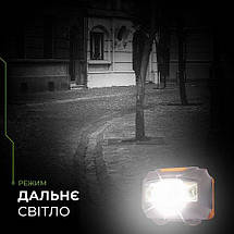 Світлодіодний ліхтарик EUROLAMP налобний 3W чорний (HL-3W(black)ст), фото 5