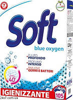 Стиральный порошок Soft дезинфицирующий Голубой кислород 5,25 кг 105 стирок