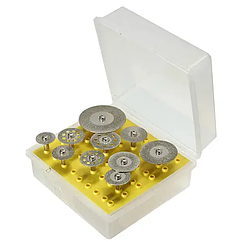 Комплект дисків алмазних відрізних для гравера, дриля 16-40 мм (10 шт.)