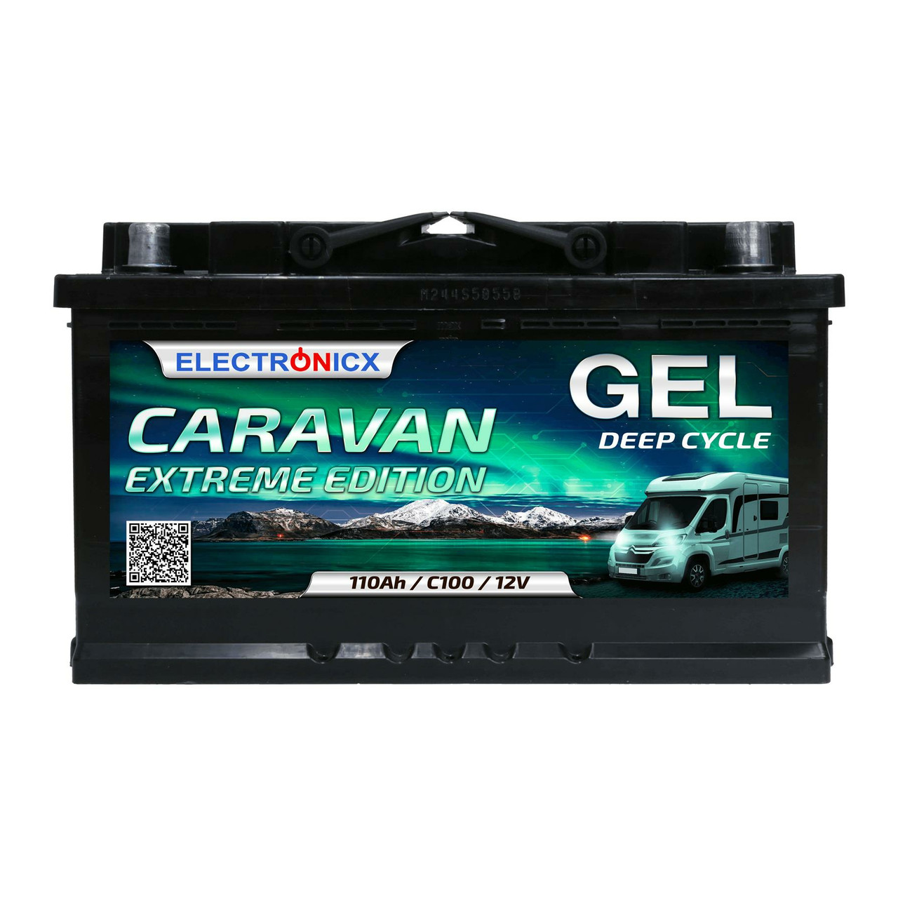 Гелевий акумулятор Electronicx Німеччина 110ah 12v Caravan Extreme Edition GelBatterie