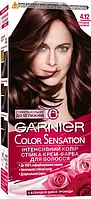 Стійка крем-фарба для волосся Garnier Color Sensation інтенсивний колір 4.12 Перламутровий каштановий 110 мл