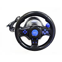 Ігровий кермо для 3в1 PS3\PS\Vibration PC Steering wheel, кермо для пк з педалями і коробкою передач