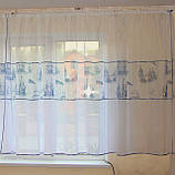 Тюль до підвіконня в дитячу кімнату Firanka Кораблики карниз 150см білий (2_2а), фото 2