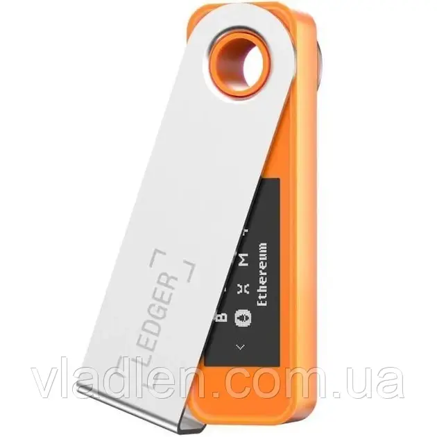 Холодний гаманець для криптовалют Ledger Nano S Plus Orange BTC