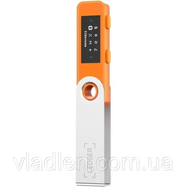 Холодный кошелек для криптовалют Ledger Nano S Plus Orange BTC - фото 2 - id-p1968132170
