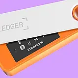 Холодний гаманець для криптовалют Ledger Nano S Plus Orange BTC, фото 4