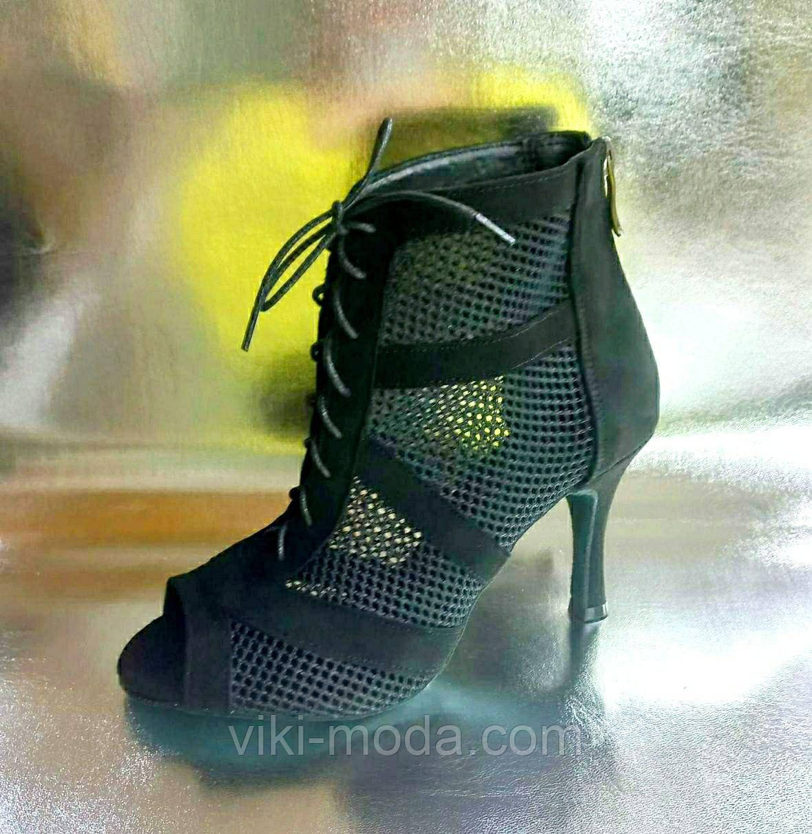 Туфли женские для Хай Хилс "Лия" в сетке - фото 1 - id-p1654560642