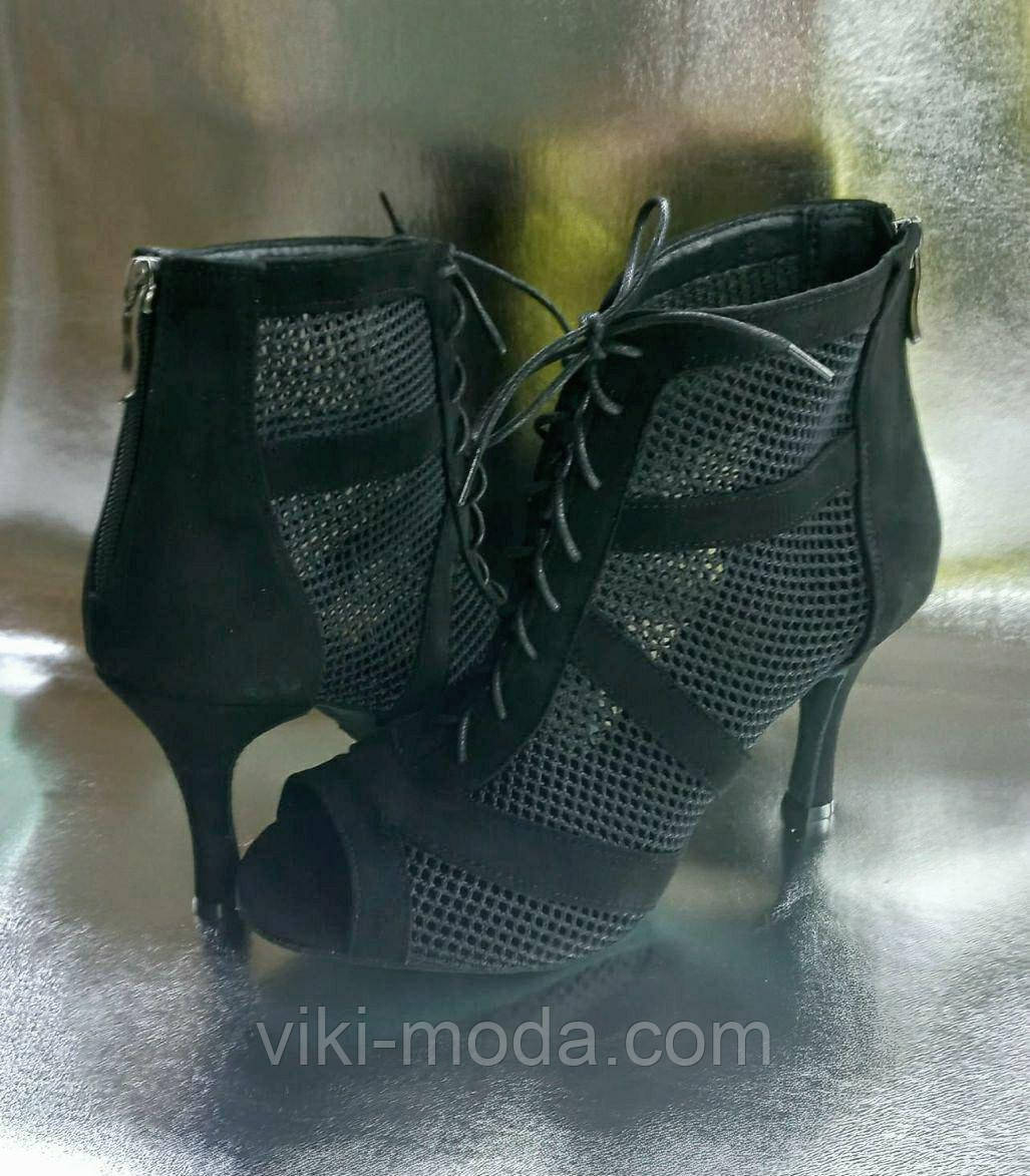 Туфли женские для Хай Хилс "Лия" в сетке - фото 2 - id-p1654560642