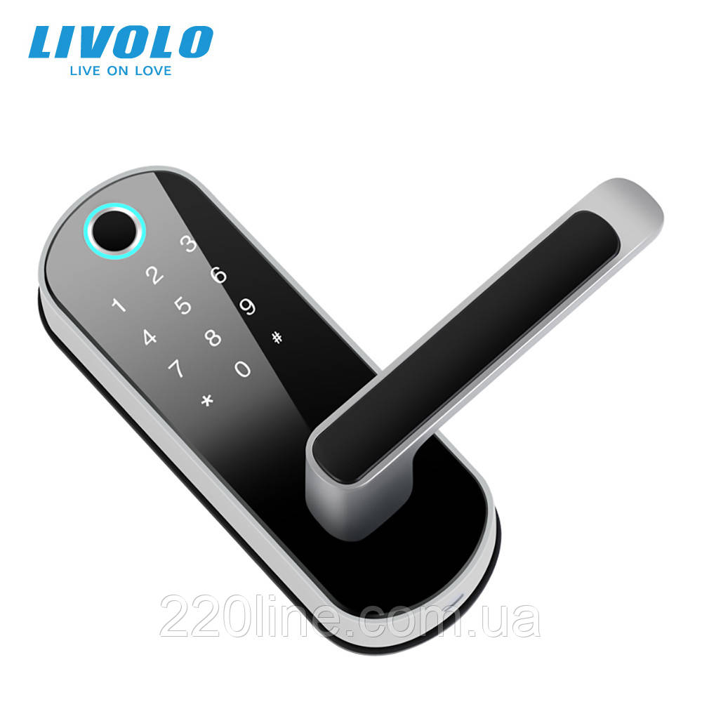 Умный биометрический замок со сканером отпечатка пальца Livolo черный (VL-SHL009) L2 - фото 4 - id-p1968138099