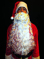 Борода белая 55 см 80 г Св. Николая/Санта Клауса/Деда Мороза/старца/колдуна - РАЗДОЛЬНАЯ