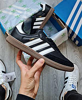 Мужские Кроссовки Adidas Samba Black-White Черно-Белые кеды Адидас Самба 42,43,44 размеры