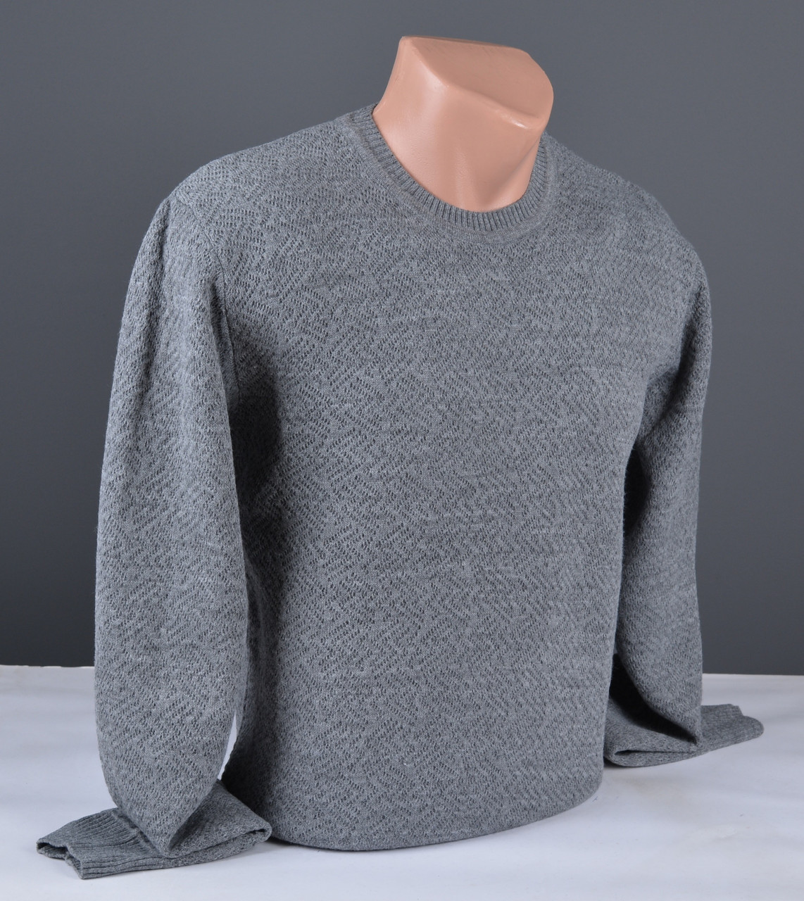 Чоловічий джемпер темно-сірий | Чоловічий светр Туреччина 9218