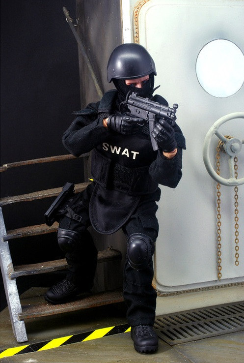 Іграшковий солдат Swat 12 Action Figure Black