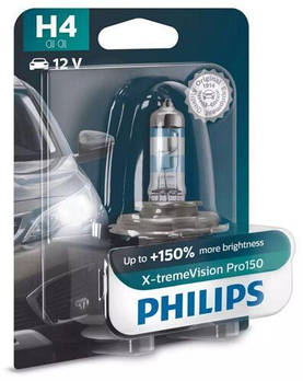 PHILIPS 12342XVPB1 H4 60/55W 12V X-tremeVision Pro150 +150% B1