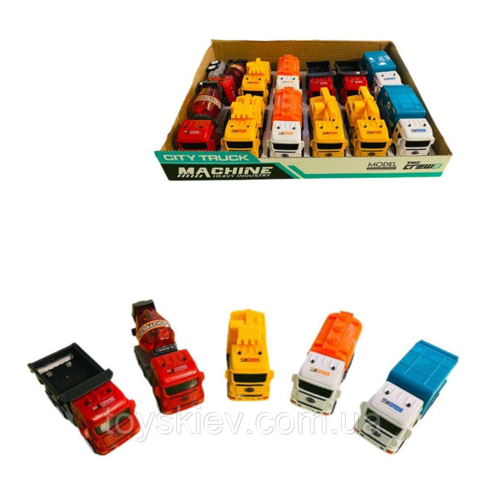 567-006 Машина Спецтехніка, 5 видів, 12 штук у коробці, фото 1