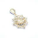 Вінтажна брошка 70х35 Синя, фото 3