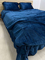 Велюрова плюшева постільна білизна євро розмір, фото 2