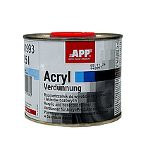 Растворитель к продуктам акриловым и базовым APP 2K-Acryl Verdünnung 0.5л (арт. 030095)