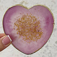 Палітра камінь для змішування фарб та клею(Фіолетове серце)