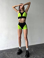 Шорти FitRun: Shorts Super Nuts "Neon Green Relief"