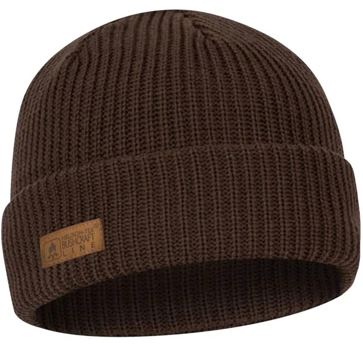 Шапка зимова військова Helikon Merino Wanderer Earth Brown