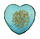 Палітра камінь для змішування фарб та клею(Бірюзове серце), фото 3